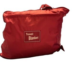 Travel Blanket - Red - Nylon